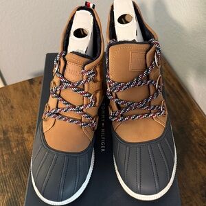 Tommy Hilfiger Brown and Black Winter Boots